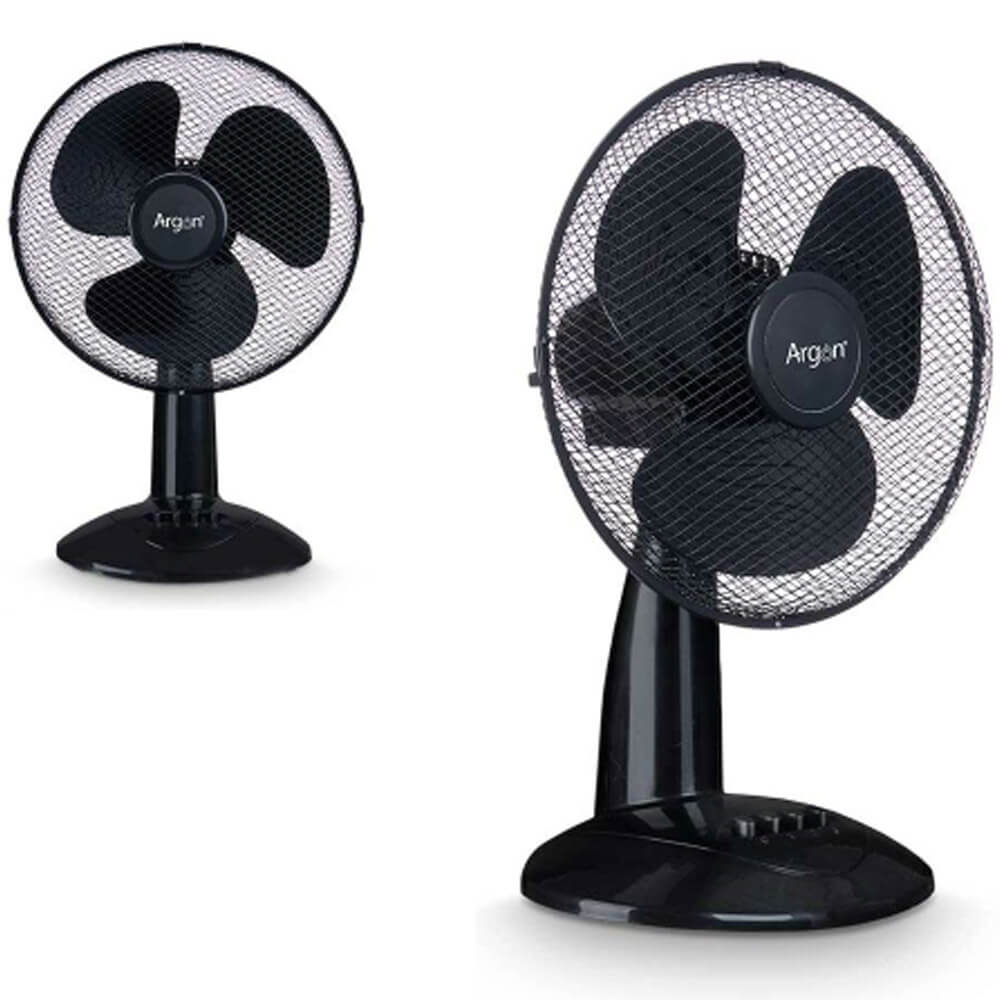 Ventilateur de bureau noir Argon