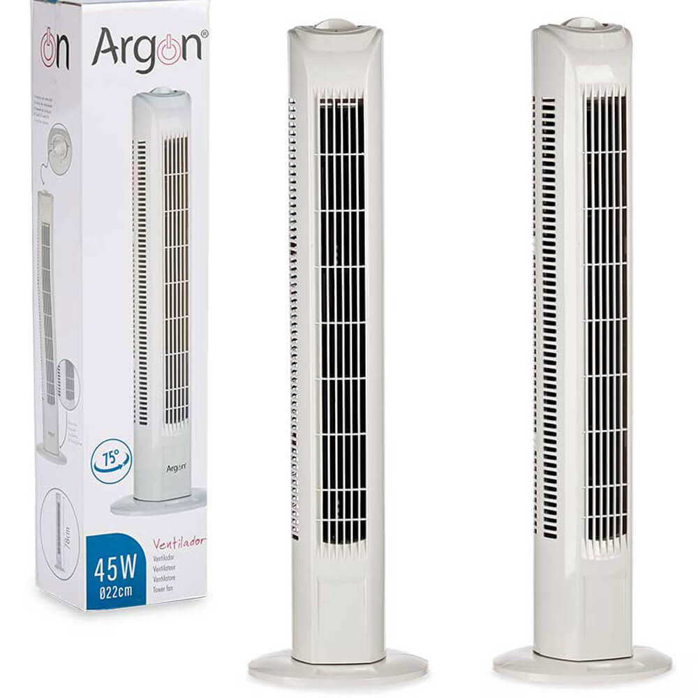 Ventilateur blanc colonne Argon