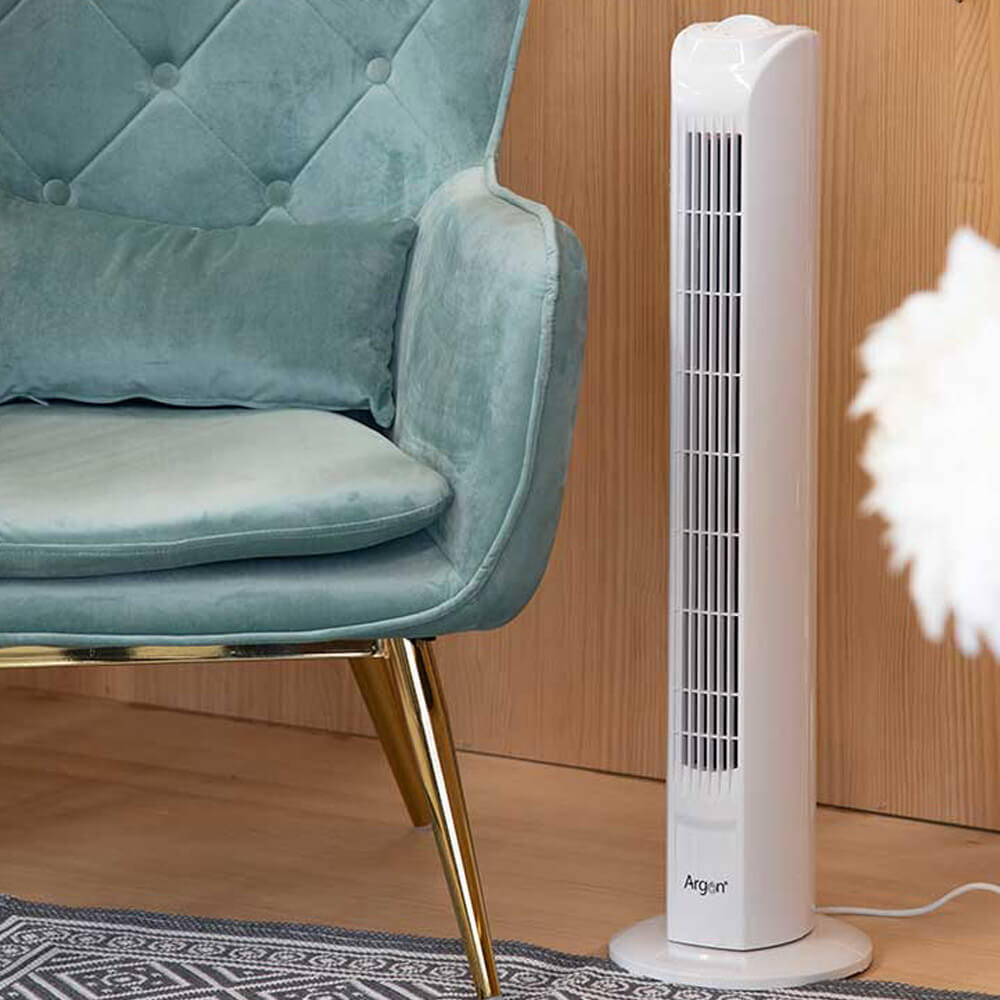 Ventilateur blanc colonne Argon
