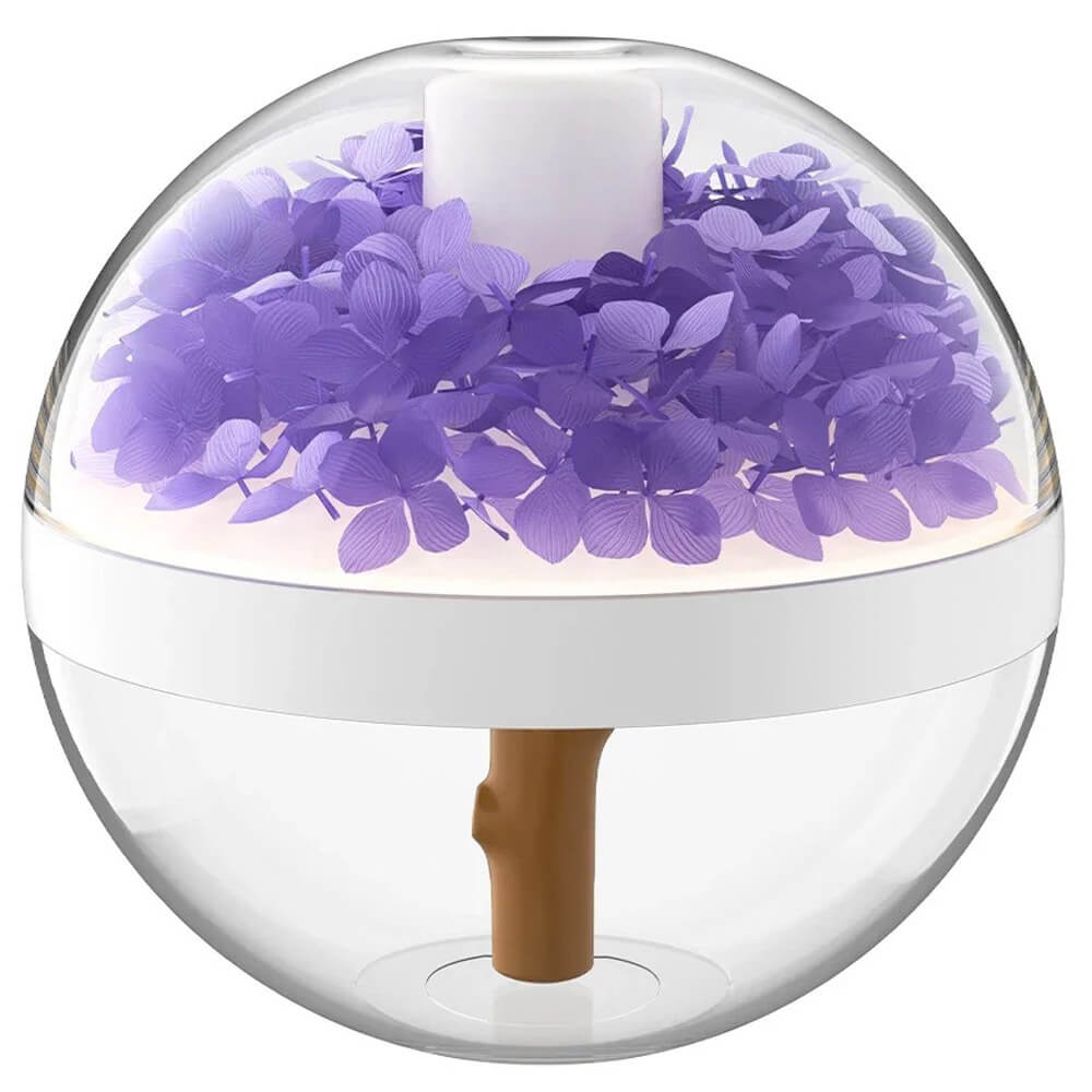 Humidificateur design floral coloré avec veilleuse