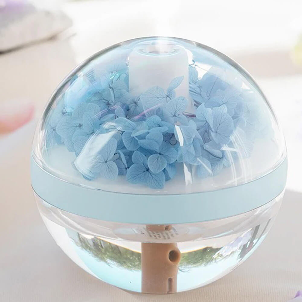 Humidificateur design floral coloré avec veilleuse