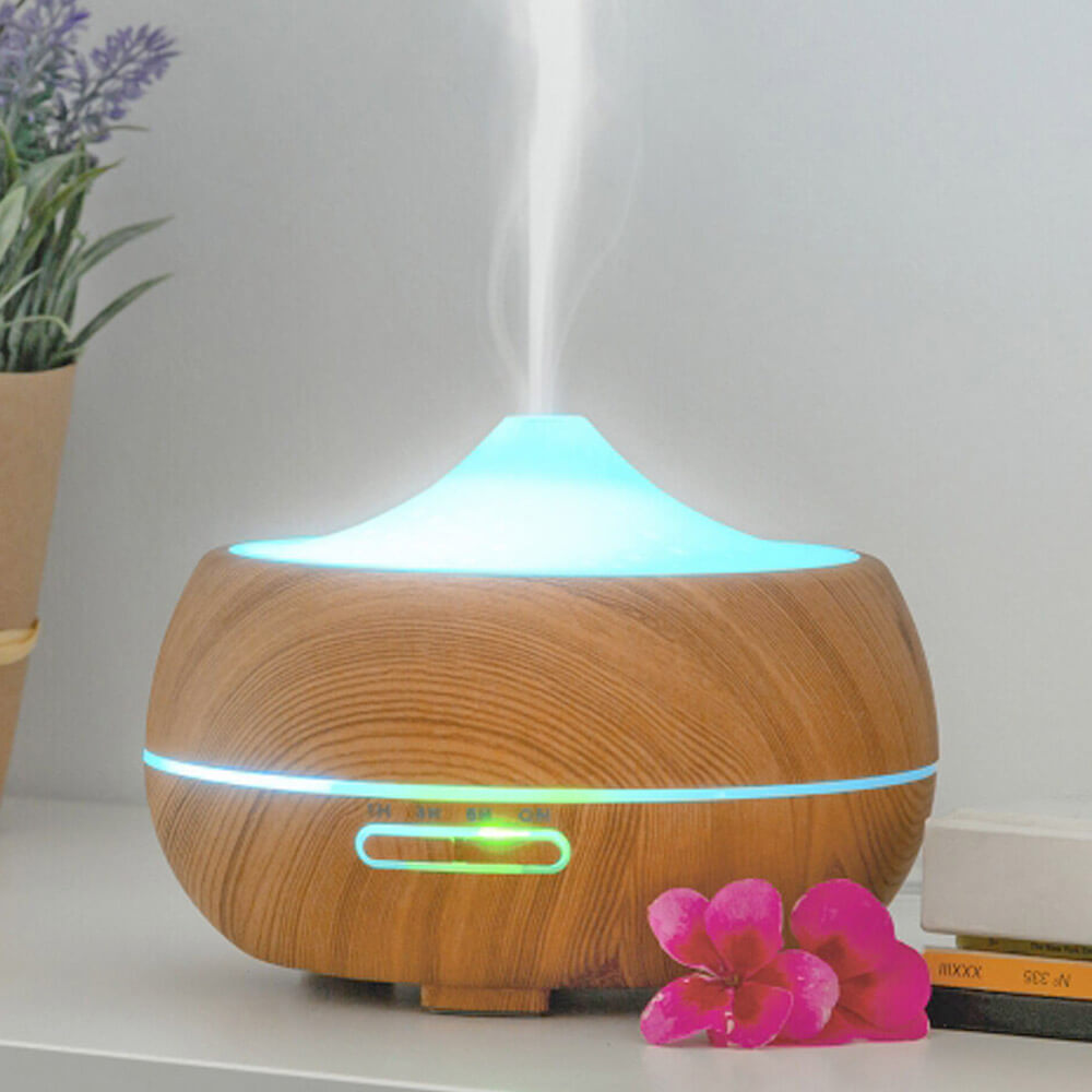 Humidificateur effet bois avec LED