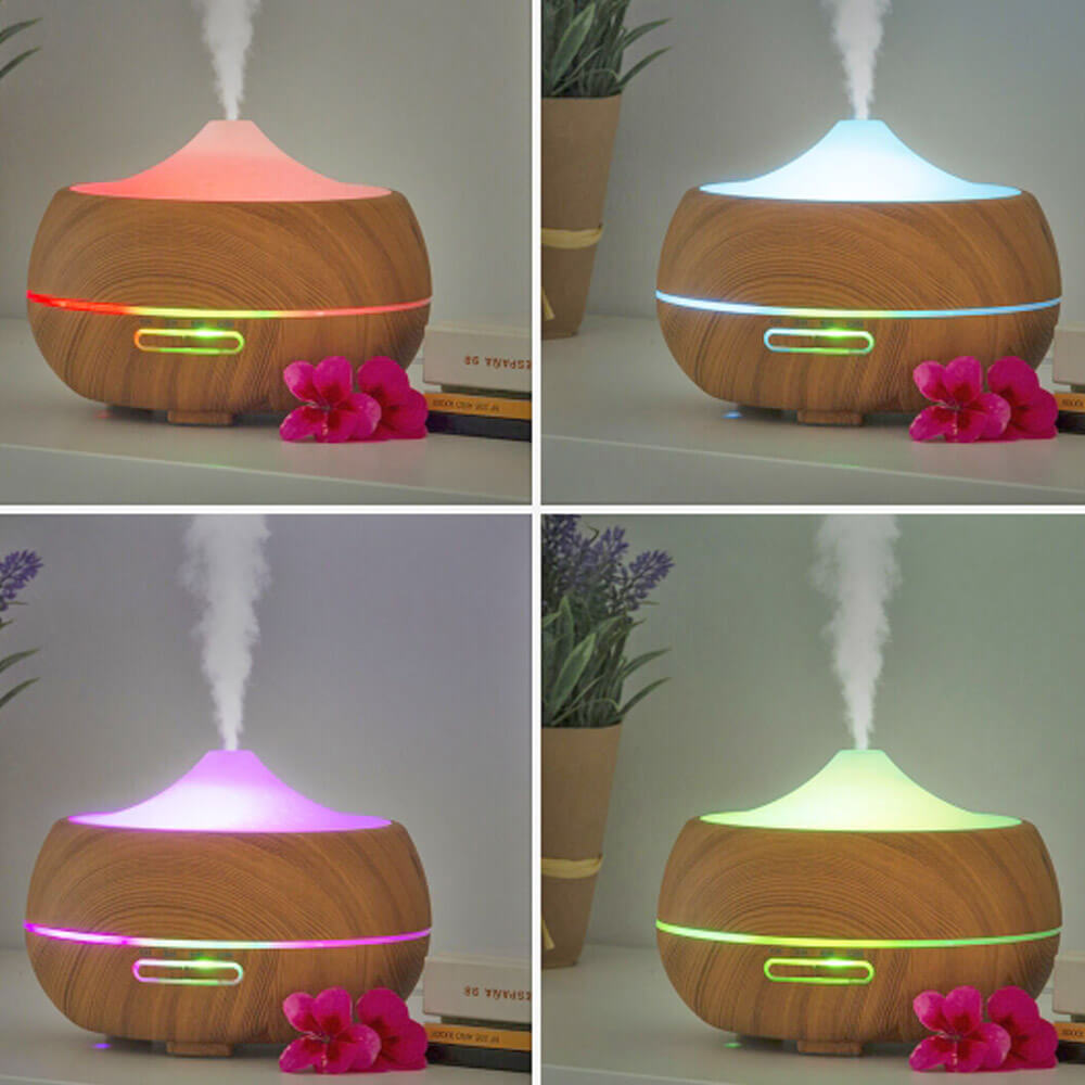 Humidificateur effet bois avec LED