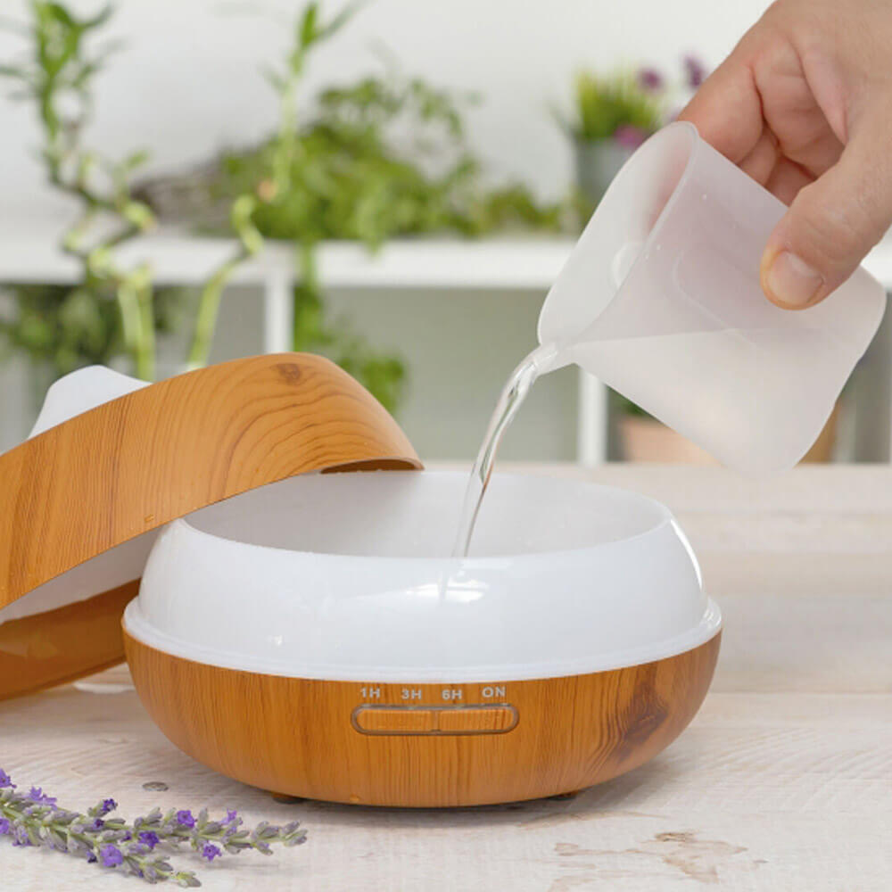 Humidificateur effet bois avec LED