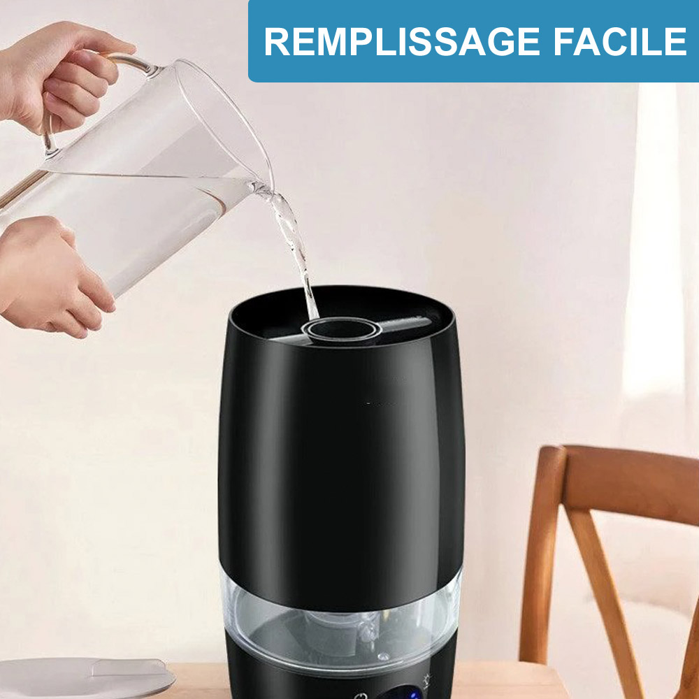 Humidificateur dair noir 4.5L