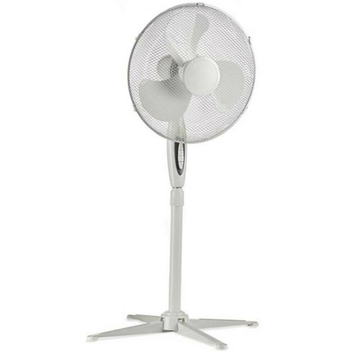 Ventilateur sur pied blanc
