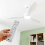 Ventilateur de plafond Inoovagoods blanc avec lumière
