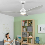 Ventilateur de plafond Inoovagoods blanc avec lumière