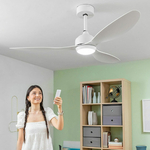 Ventilateur de plafond Inoovagoods blanc avec lumière