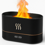 Humidificateur d'air design flamme noir