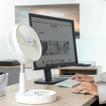 Ventilateur blanc sur pied sans fil multifonction innovagoods