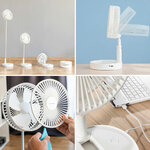 Ventilateur blanc sur pied sans fil multifonction innovagoods