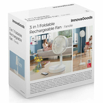 Ventilateur blanc sur pied sans fil multifonction innovagoods