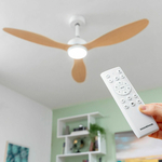 Ventilateur bois avec LED Innovagoods