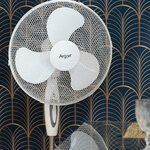 Ventilateur sur pied blanc