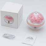 Humidificateur design floral coloré avec veilleuse