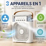 Rafraîchisseur dair personnel 3-en-1