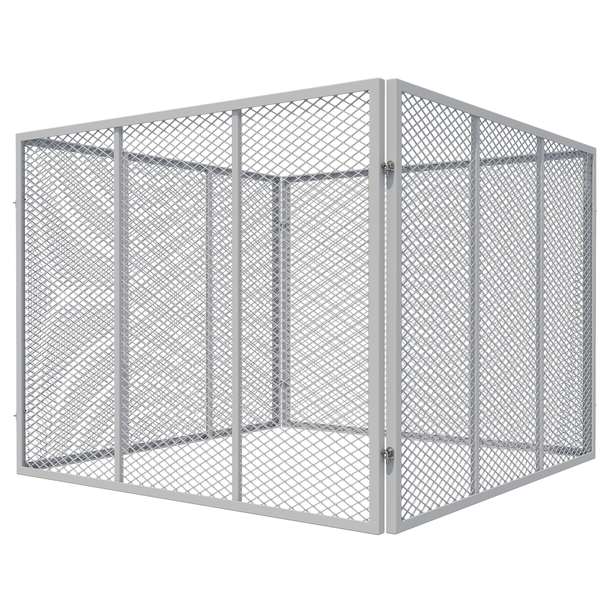 Composteur &agrave; grille Wiltec 800 L en acier thermolaqu&eacute;