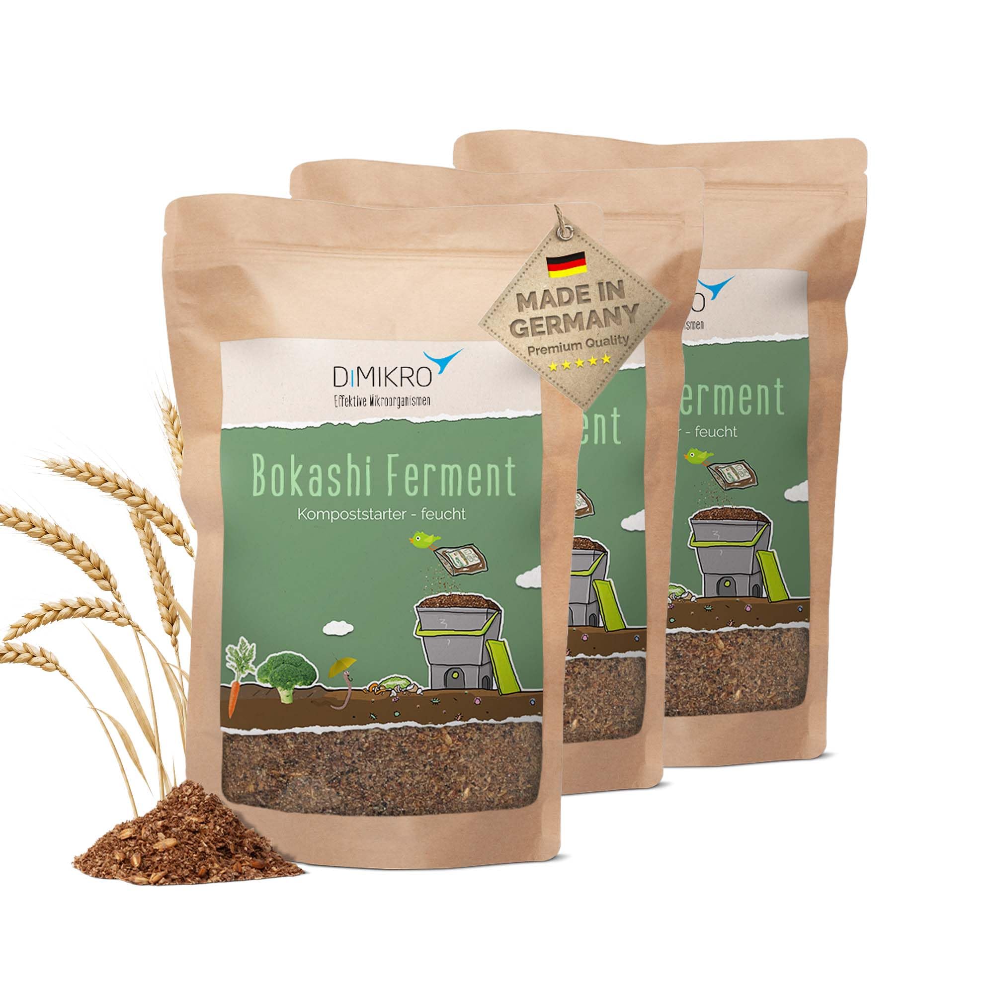 Activateur bokashi DIMIKRO, sachet de 3 kg