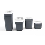 Les quatre bacs de la gamme Curver Ready to Collect, du plus grand au plus petit