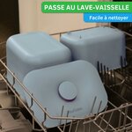 Seau et couvercle YourCasa dans le panier dun lave-vaisselle