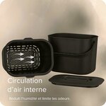 Black Sweden Home Poubelle de Cuisine 7L pour Compost - Seau à Déchets Alimentaires Inodore avec Couvercle -Passe au Lave-V 9