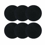 Lot de 6 filtres à charbon ronds ddLUCK de 17 cm pour seau à compost de cuisine