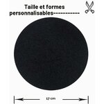 Filtre à charbon de 17 cm de diamètre, taille et forme personnalisables
