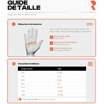 Guide des tailles de gants Rostaing, mesure de la paume et tableau de correspondance