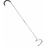 Aérateur de compost en inox SQUEEZE master de 80 cm, tire-bouchon à manivelle, sur fond blanc