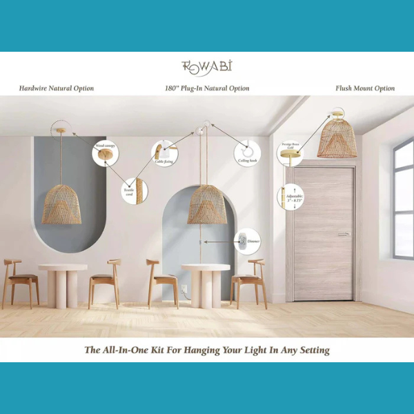 Santa Barbara Rattan Pendant Light (8)