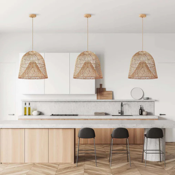 Santa Barbara Rattan Pendant Light (2)