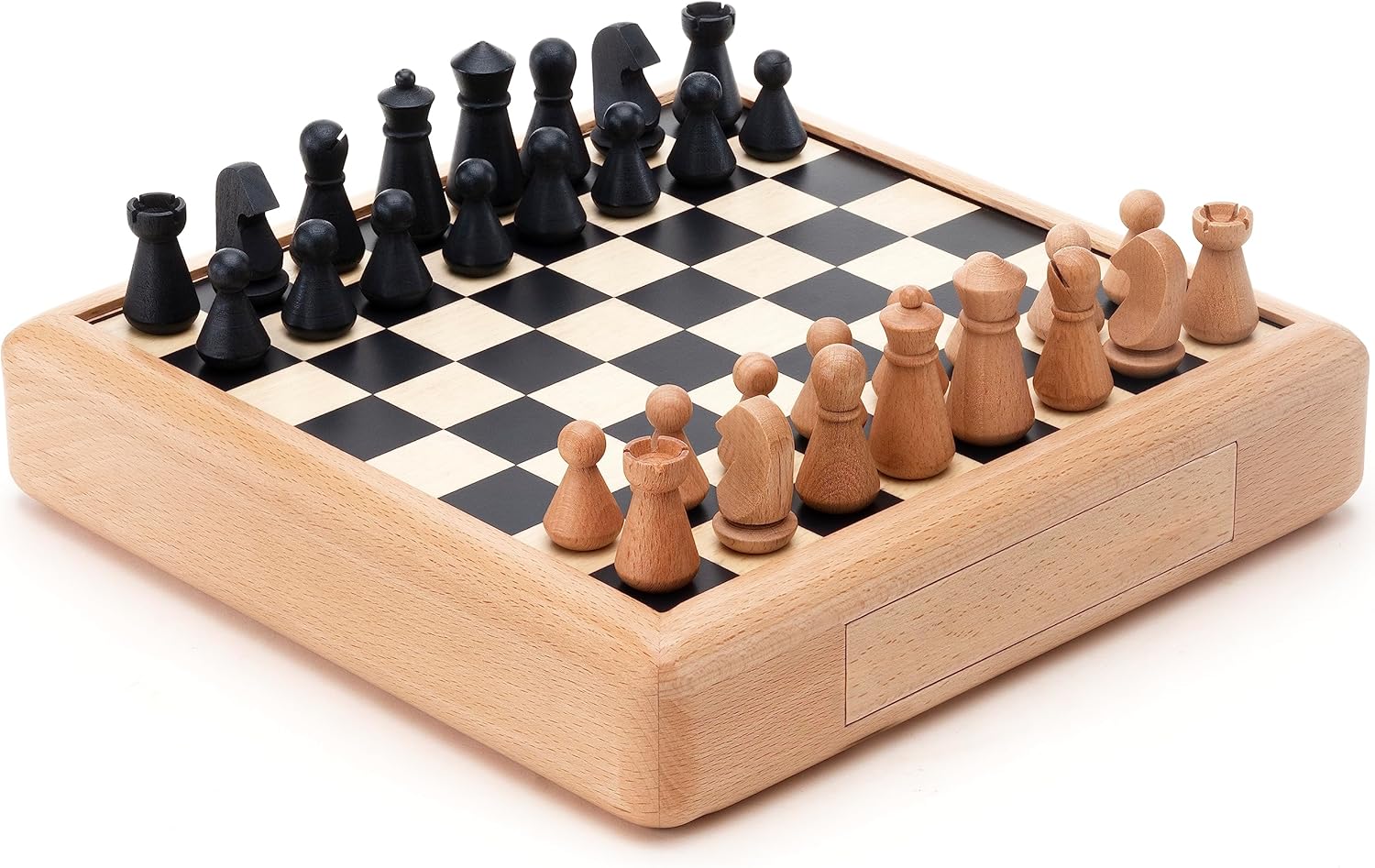 Jeu déchecs en bois de hêtre
