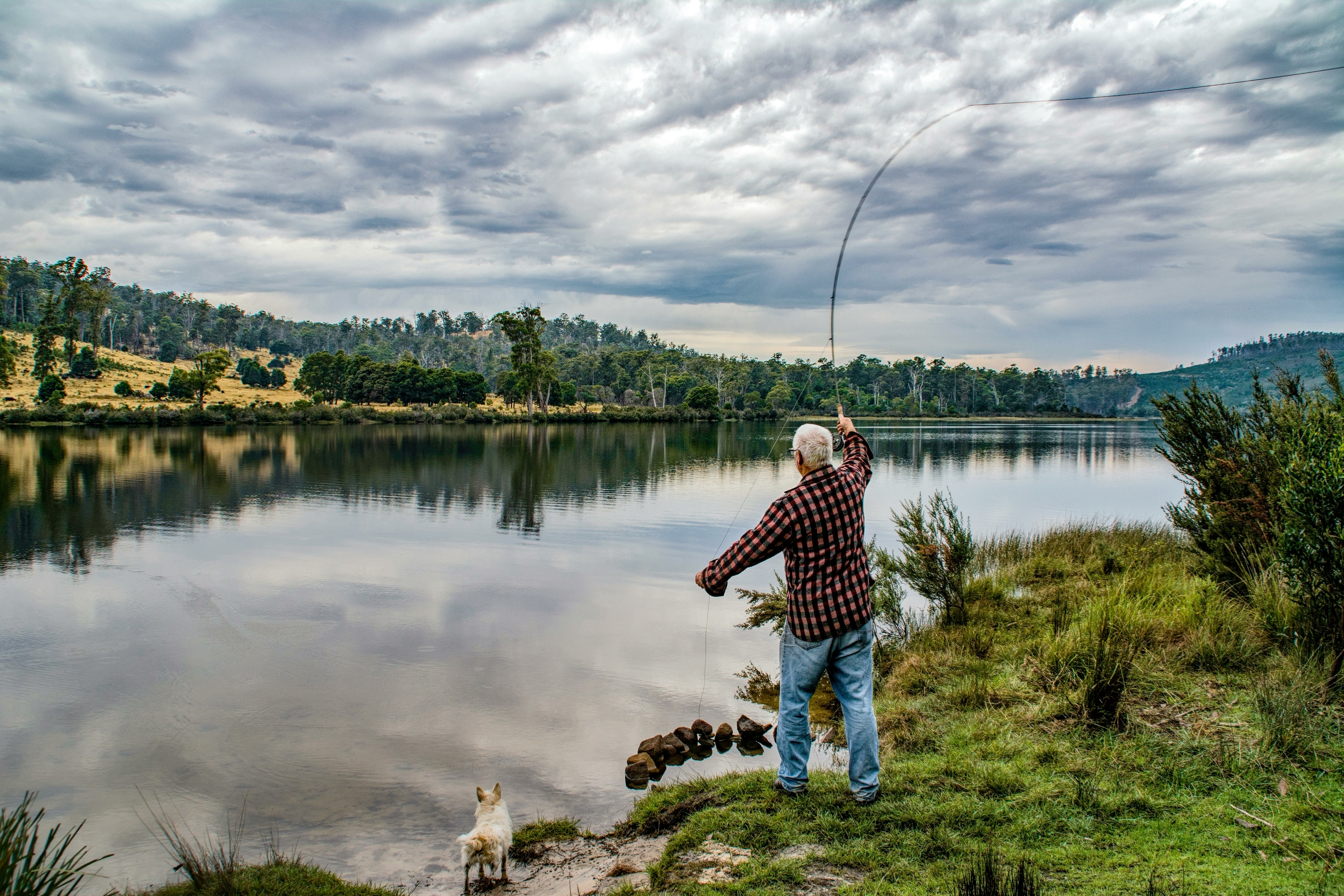 Pêche en lac de montagne