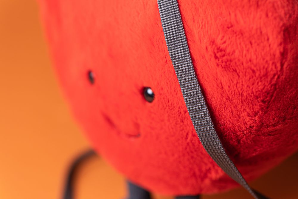 A4HB-Amuseables-Red-Heart-Bag-Burnt-Orange-Detail-Shot-5