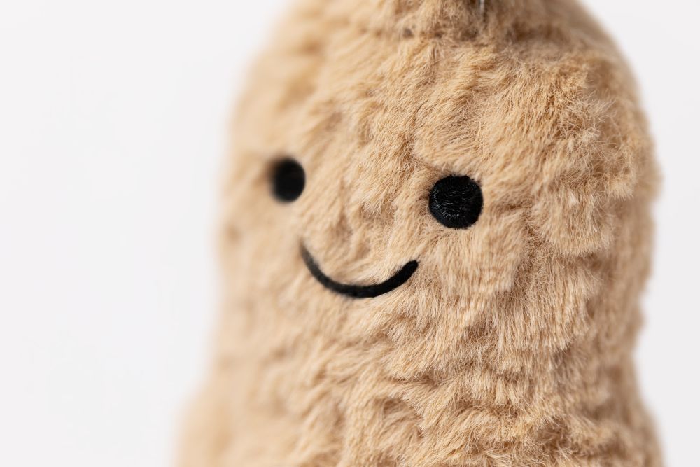 APN4BC-Amuseable-Peanut-Bag-Charm-Neutral-Detail-Shot-2