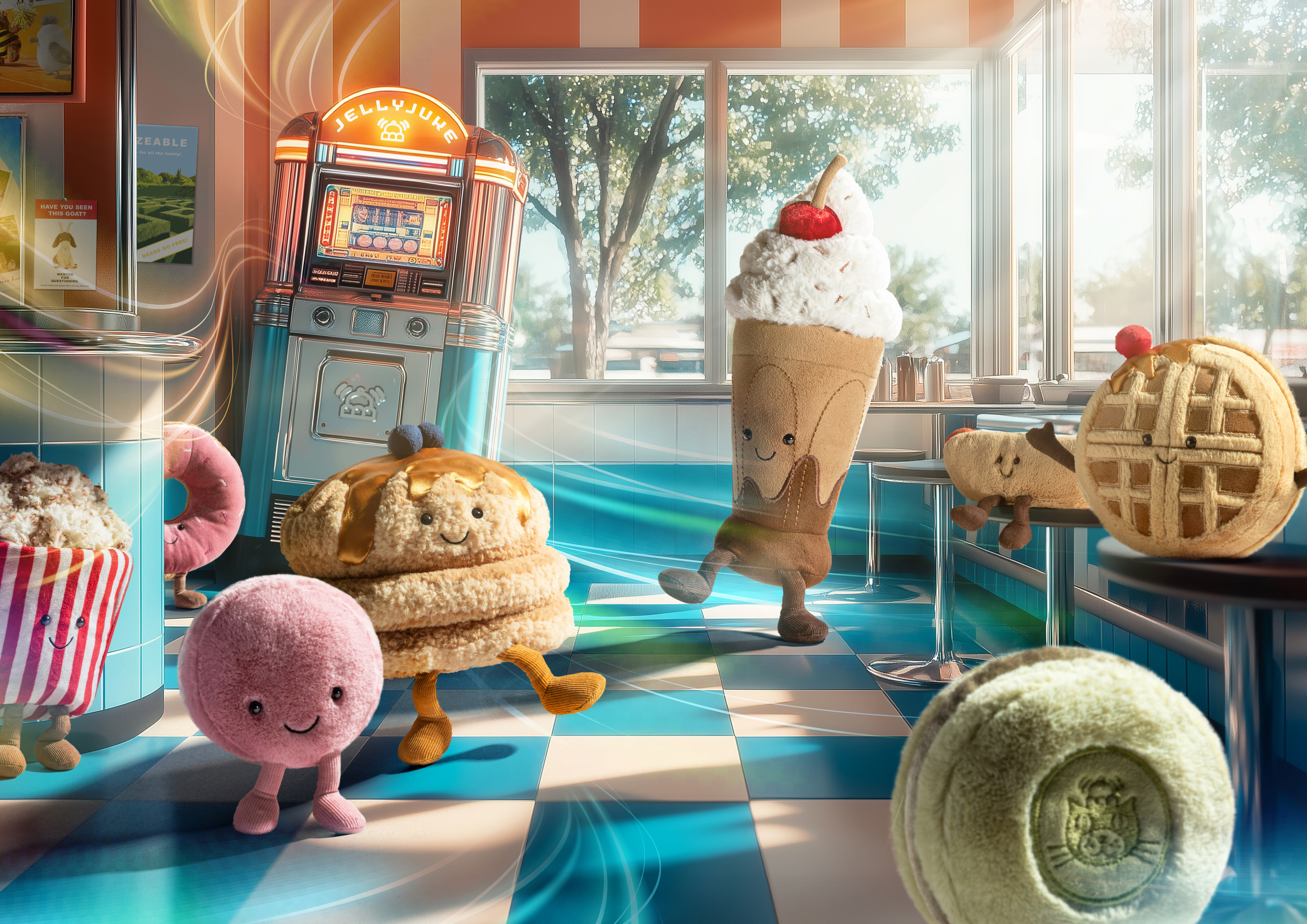 Jellycat Spring Summer 2025 Catalogue Break American Diner