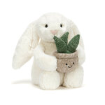 Cream-Bunny-with-Plant