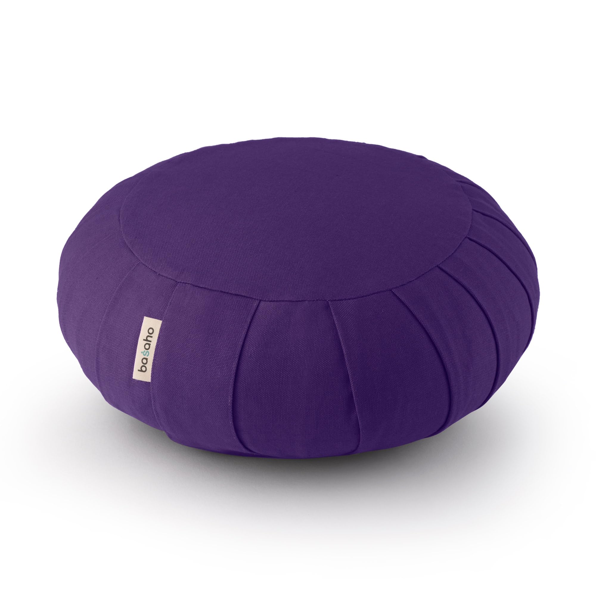 Zafu Basaho violet, coussin de méditation rond