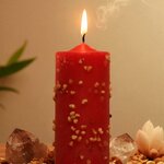 Bougie pour ouvrir de nouveaux chemins et canaliser labondance – dissipe le brouillard de la confusion – rouge, sel et rés 8