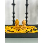 RS Lot de 7 bougies Bouddha - 100 % cire dabeille - Figurines de Bouddha faites à la main en cire naturelle - Pour méditat 8