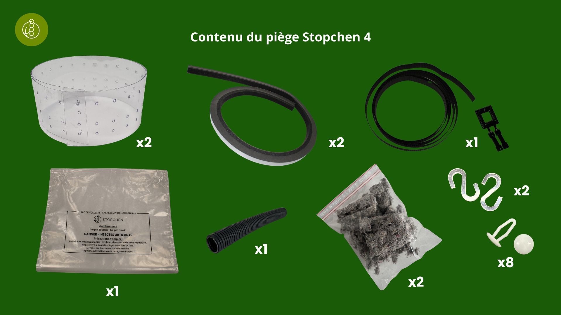 Contenu du Kit piège à chenilles n°4