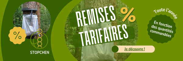 Remises tarifaires piège à chenilles Stopchen