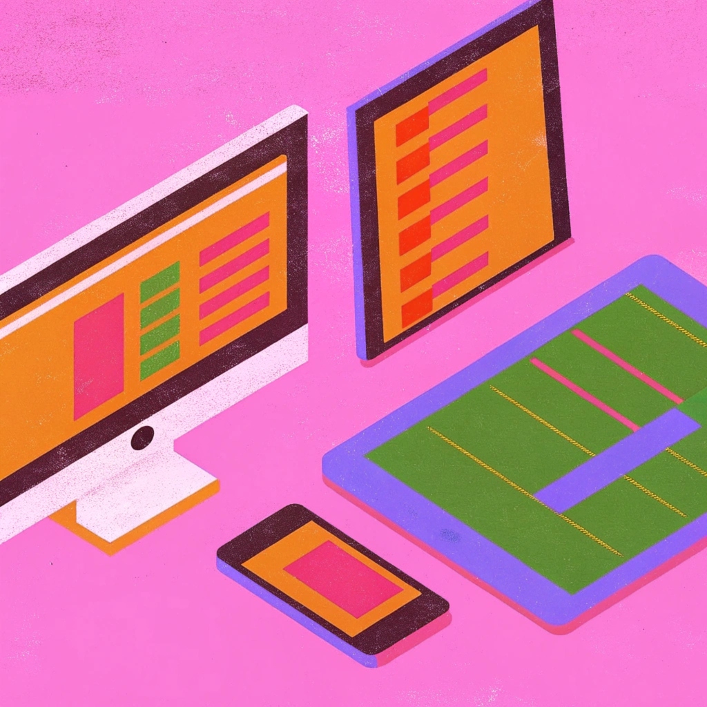 a birds eye view of a minimalist workspace where a