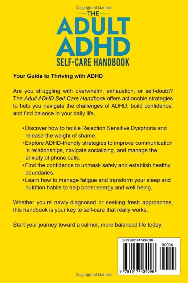 The Adult ADHD Self-Care Handbook: 21 Simple Strategies to Help Regulate Emotions, Navigate Relationships and Transform Sle 2