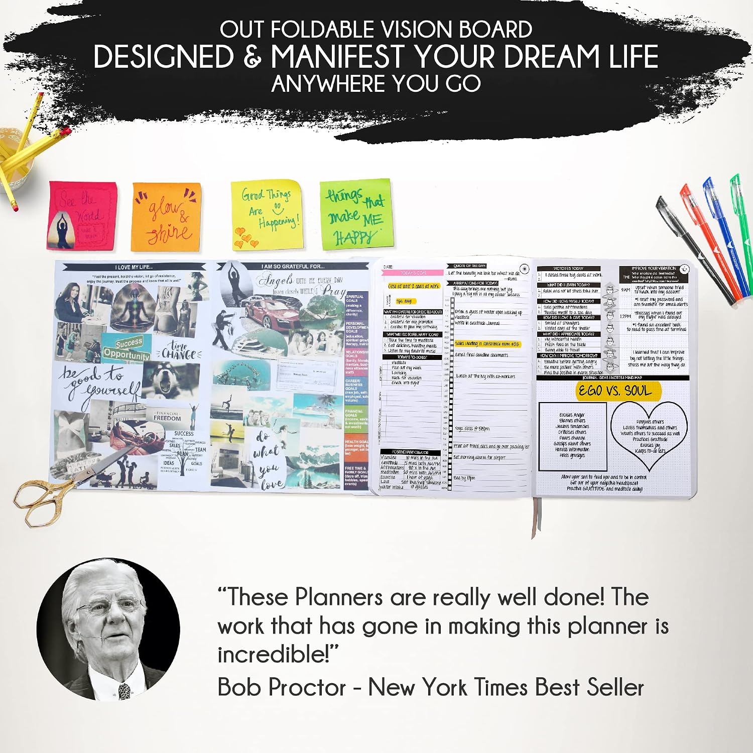 Freedom Mastery Daily Journal of Gratitude, Productivity &amp; Habit Tracker Black Sunshine 7