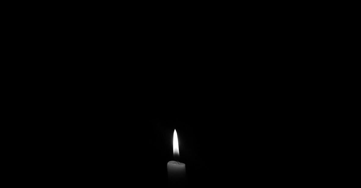 lighted candle