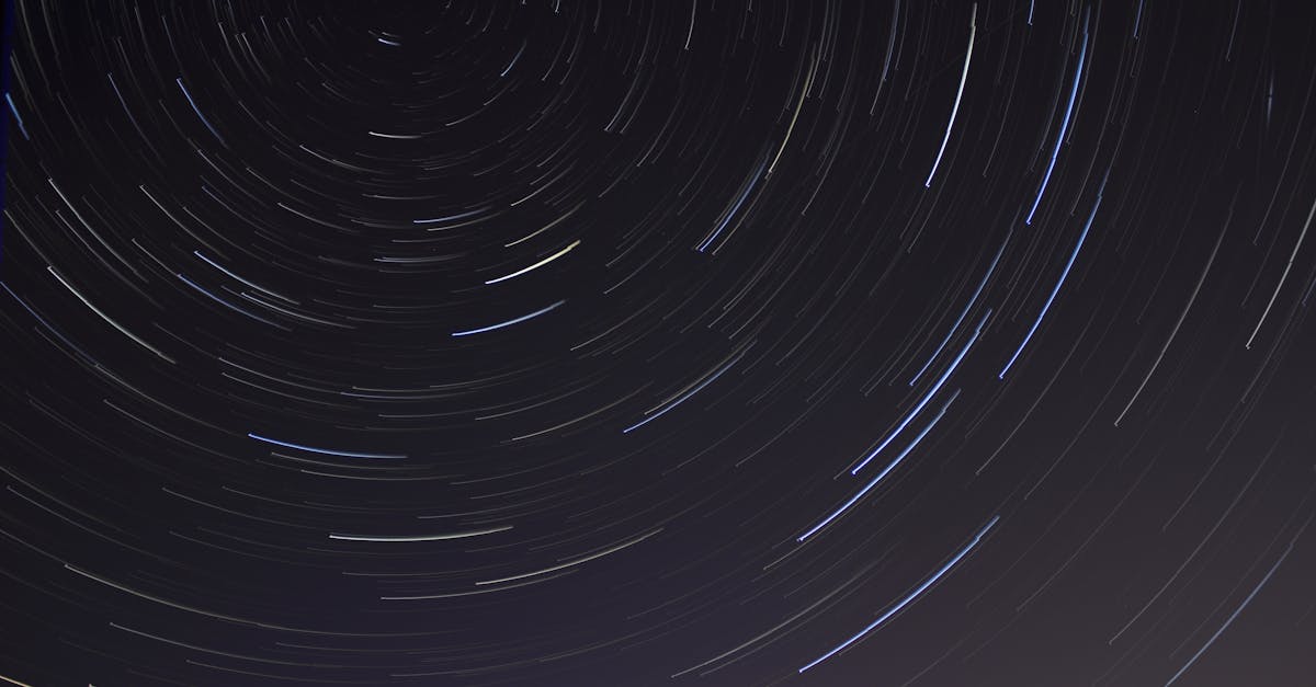 time lapse photo of stars on night