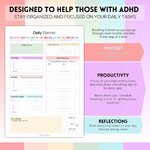 ADHD Daily Planner Notepad for Neurodivergent Adults - Productivity Daily Planner Desk Pad & Task Management to Stay Organi 4