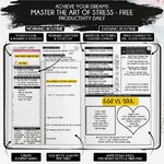 Freedom Mastery Daily Journal of Gratitude, Productivity & Habit Tracker Black Sunshine 4